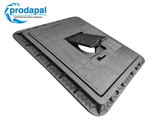 Marco y Tapa termoplástica con Visor para Caja Portamedidor de agua de 1/2" - 3/4" Modelo SEDAPAL