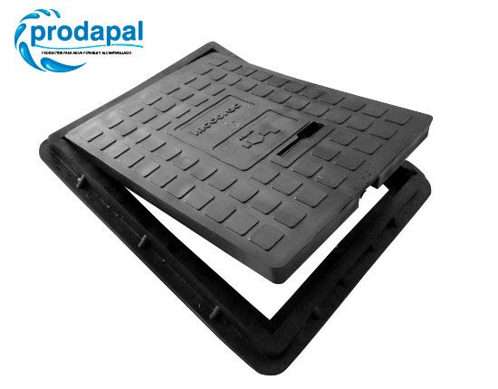 Marco y Tapa Termoplástica sin Visor para portamedidor de Agua ½” - ¾” Modelo Normado