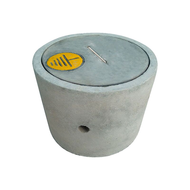 Caja Cilíndrica de Concreto Prefabricado Ø 0.40M para Pozo a Tierra