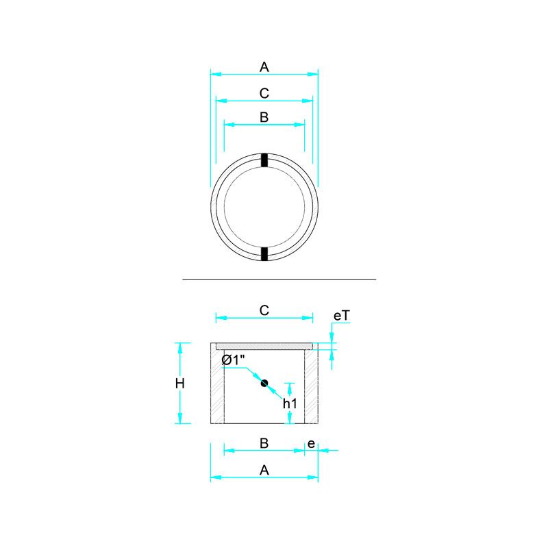 Caja Cilíndrica de Concreto Prefabricado Ø 0.40M para Pozo a Tierra - Imagen 3