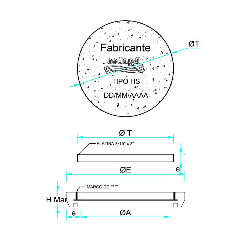 Caja de Concreto Prefabricado para Registro de Desagüe Tipo Condominial Ø0.40m y Ø0.60m - Imagen 2