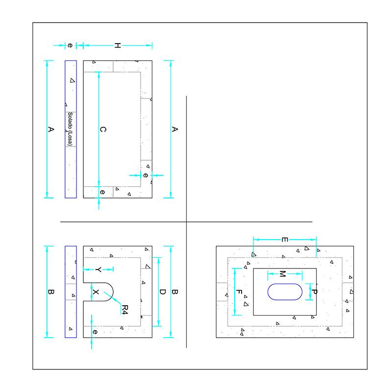 Caja Prefabricada de Concreto para Medidor de Agua ½” – ¾” | SEDAPAL y NTP 334.081 - Imagen 3