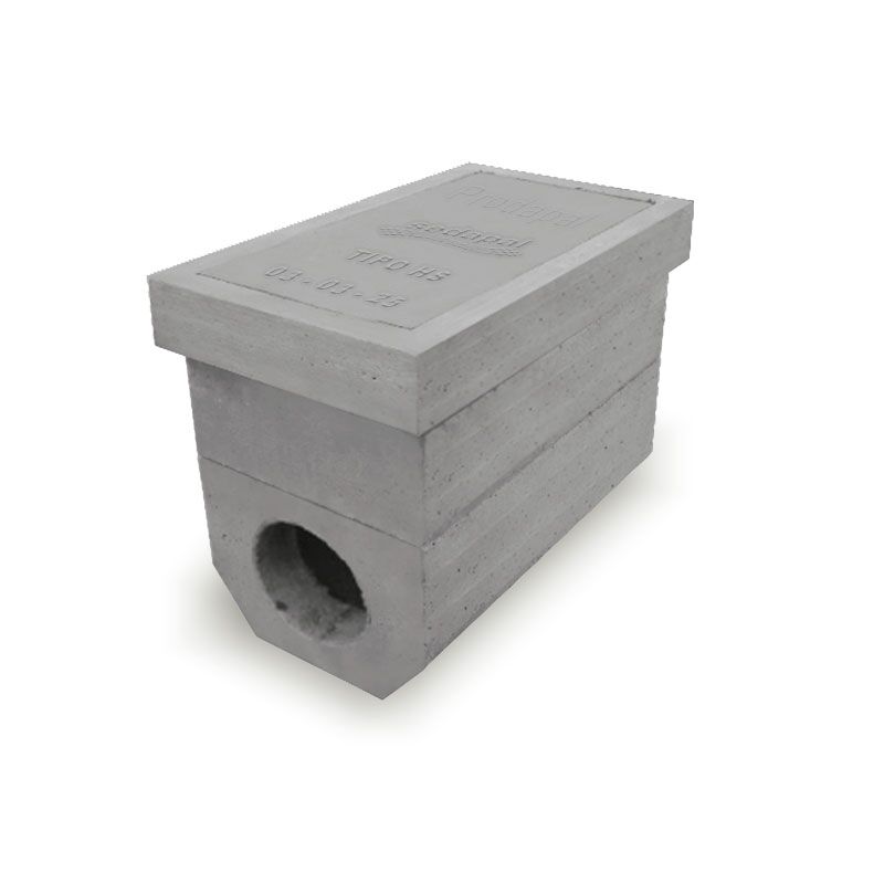 Caja de Registro de Desagüe de Concreto Prefabricado 0.30x0.60m (12”x24”)